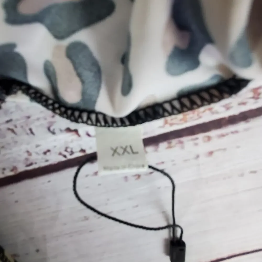 NEW Leopard Print 2 Piece Swim Suit 2XL Racer Back Top & Boy Shorts Coastal Vaca - Picture 6 of 11